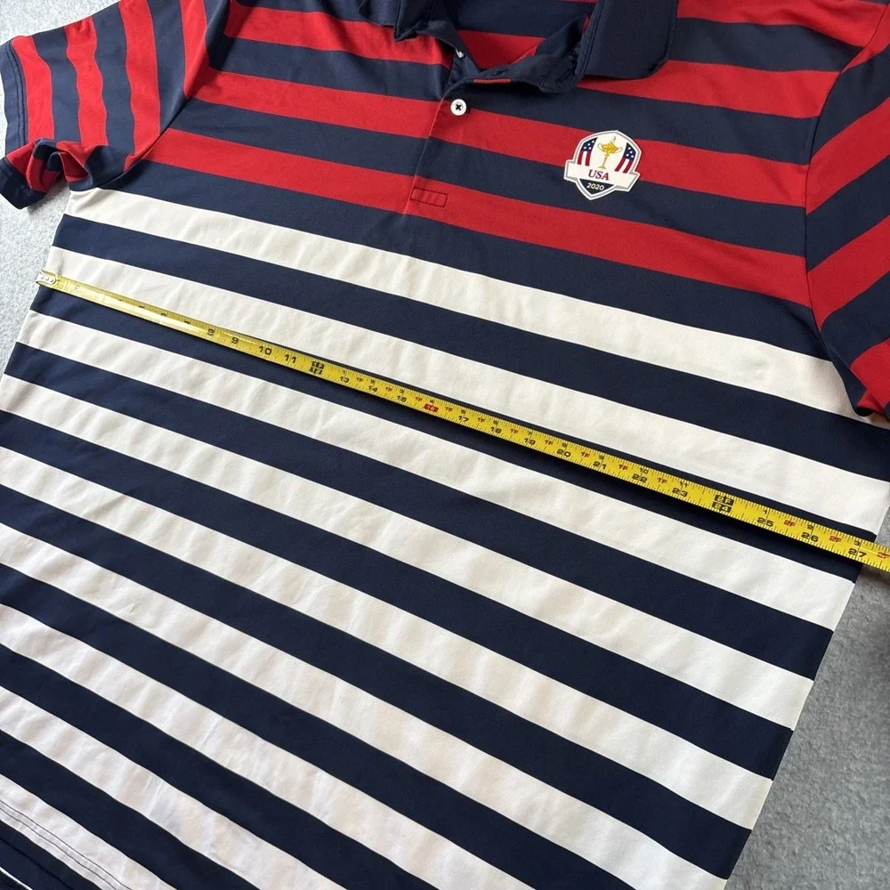 Ralph Lauren RLX Golf Polo (Lot Of 2) Sz XXL Men's USA 2016, 2020 Striped